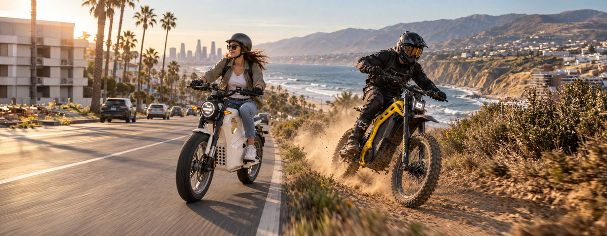 Electric Dirt Bike vs. E-Bike vs. eMoto in California: 2026 Guide