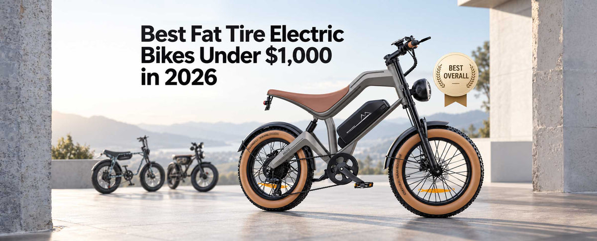 Best Fat Tire Electric Bikes Under $1,000 in 2026