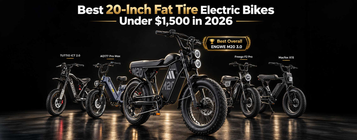 Best 20-Inch Fat Tire Electric Bikes Under $1,500 in 2026
