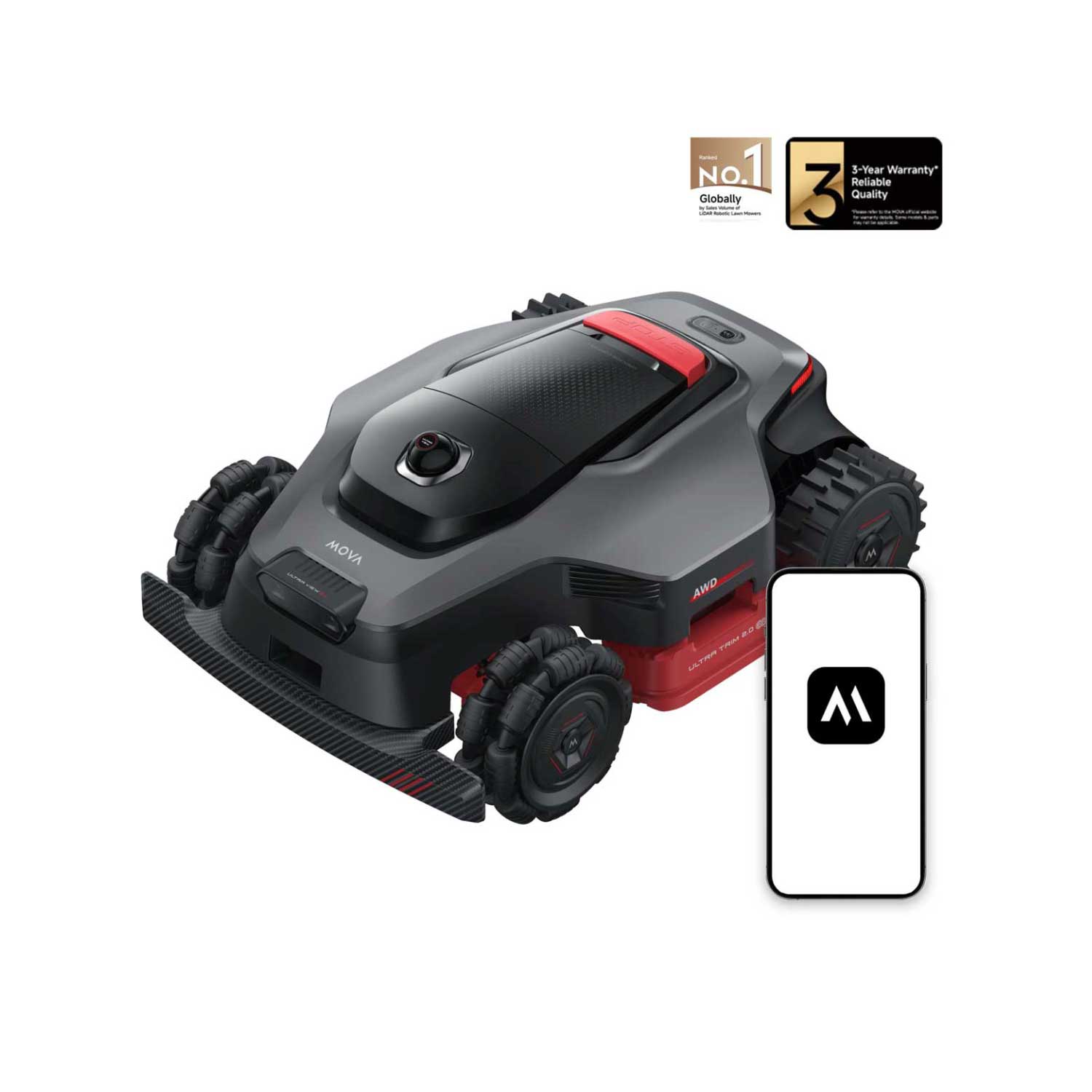MOVA Lidax Ultra 3000 AWD Robotic Lawn Mower | 0.75 acre-1
