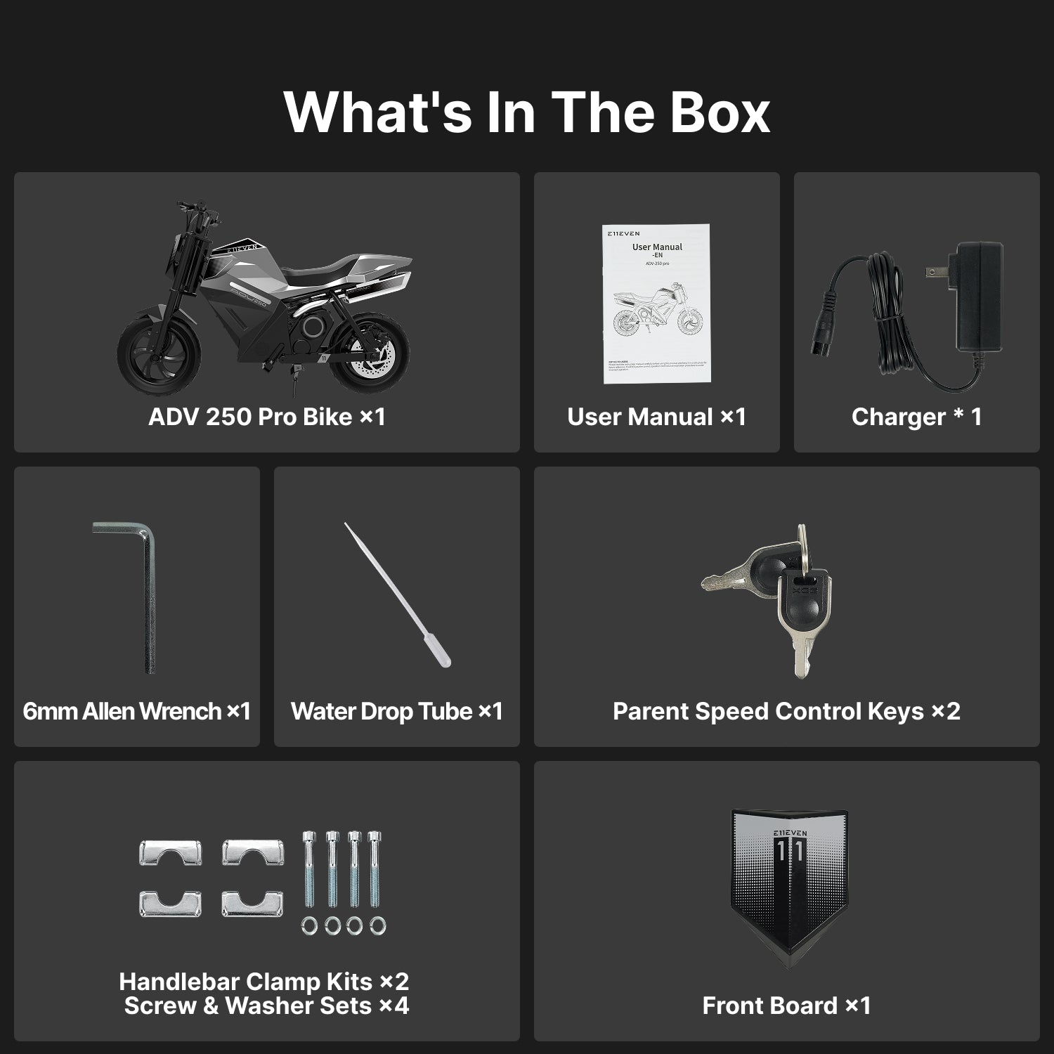 E11even Electric Mini Bike for Kids - ADV 250 Pro-5