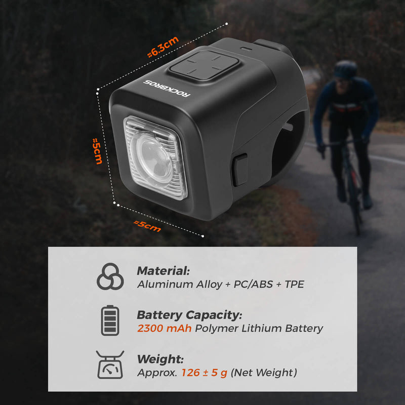 2-in-1 Bike Horn & Front Light -  450lm-4