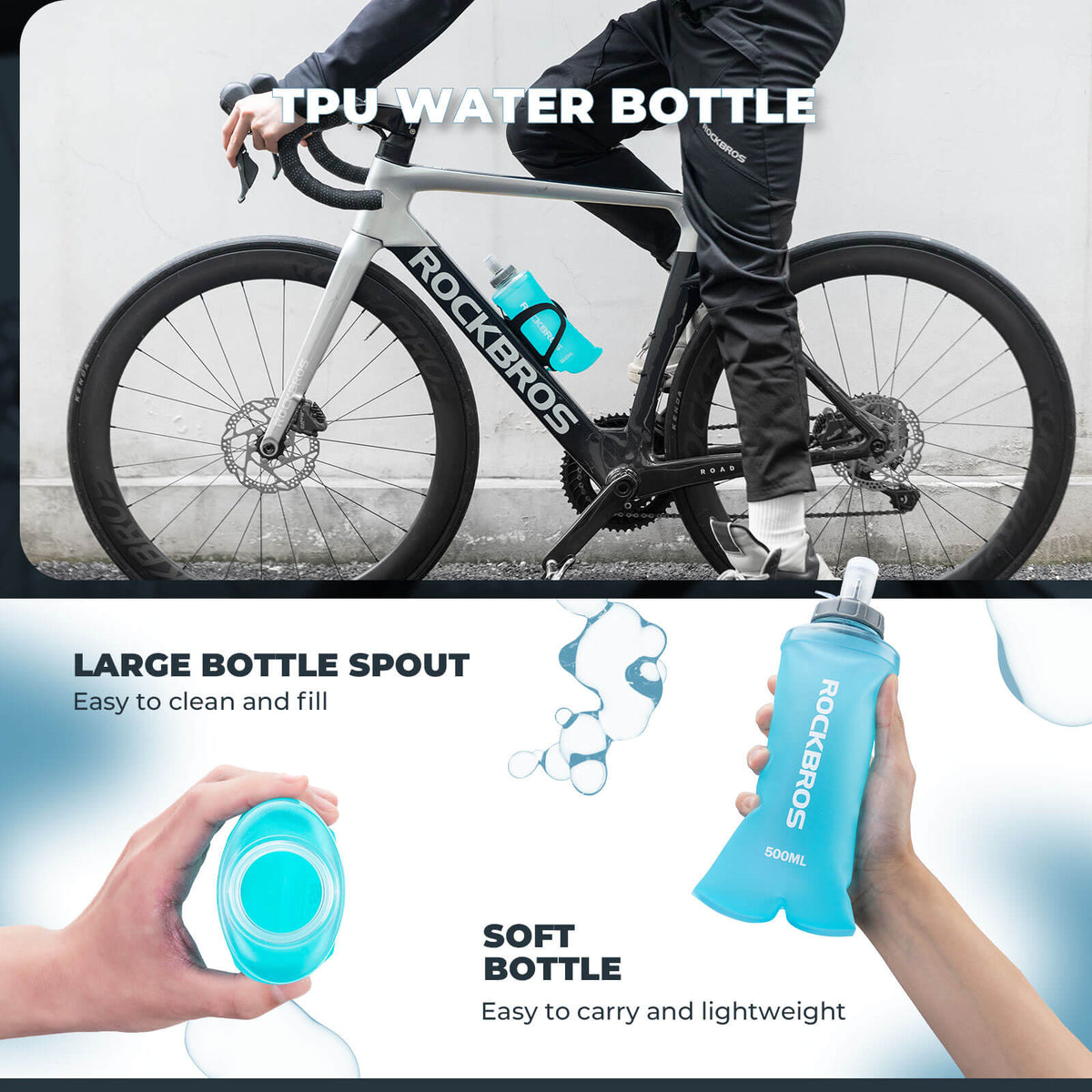 500ml Collapsible Water Bottle for Outdoor Use - ridemart
