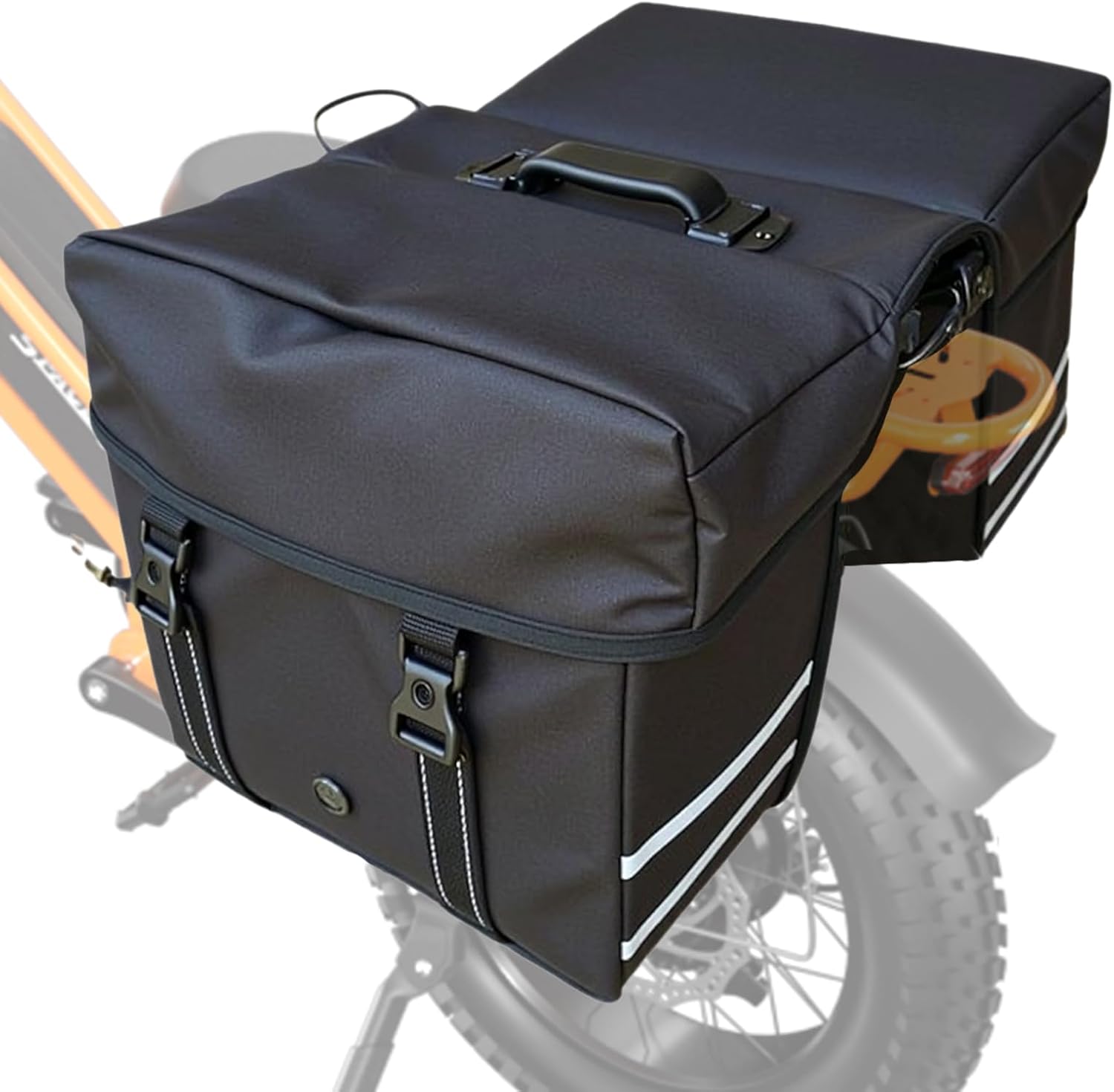 Spacewalk Electric Bike M6 / M7 for Teens/Adults,16" / 20" Ebike,1500W Peak Motor,21.7mph / 27.9mph,48V 15Ah Removable Battery,4X Suspension,50 Miles Pure Electric,70 Miles PAS (20''Orange-Bag)