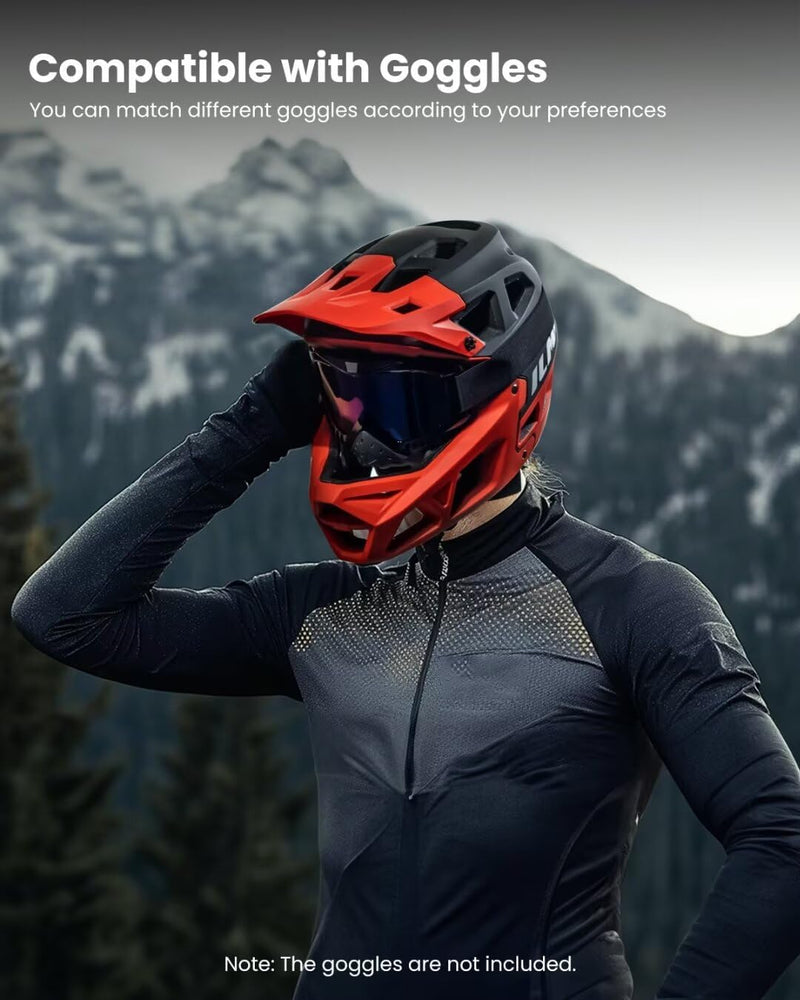 ILM Adult Mountain Bike Helmet Men & Women Full Face Lightweight BMX MTB Helmet ASTM CPSC CE Certified Cycling Helmet Model ZL-B068