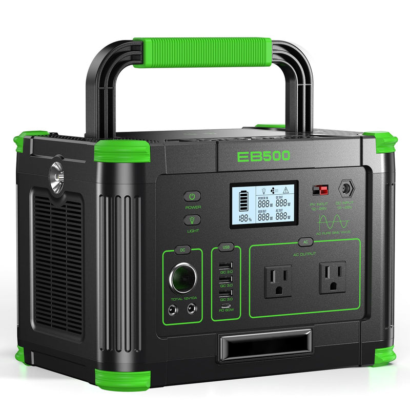 Portable Power Station 2400W Solar Generator with 2x200W Foldable Solar Panel (Ship Separately),1843.2Wh LiFePO4 Battery Backup,23.5% High Efficiency Solar Charger,for Outdoor,RV Trip,Home Emergency