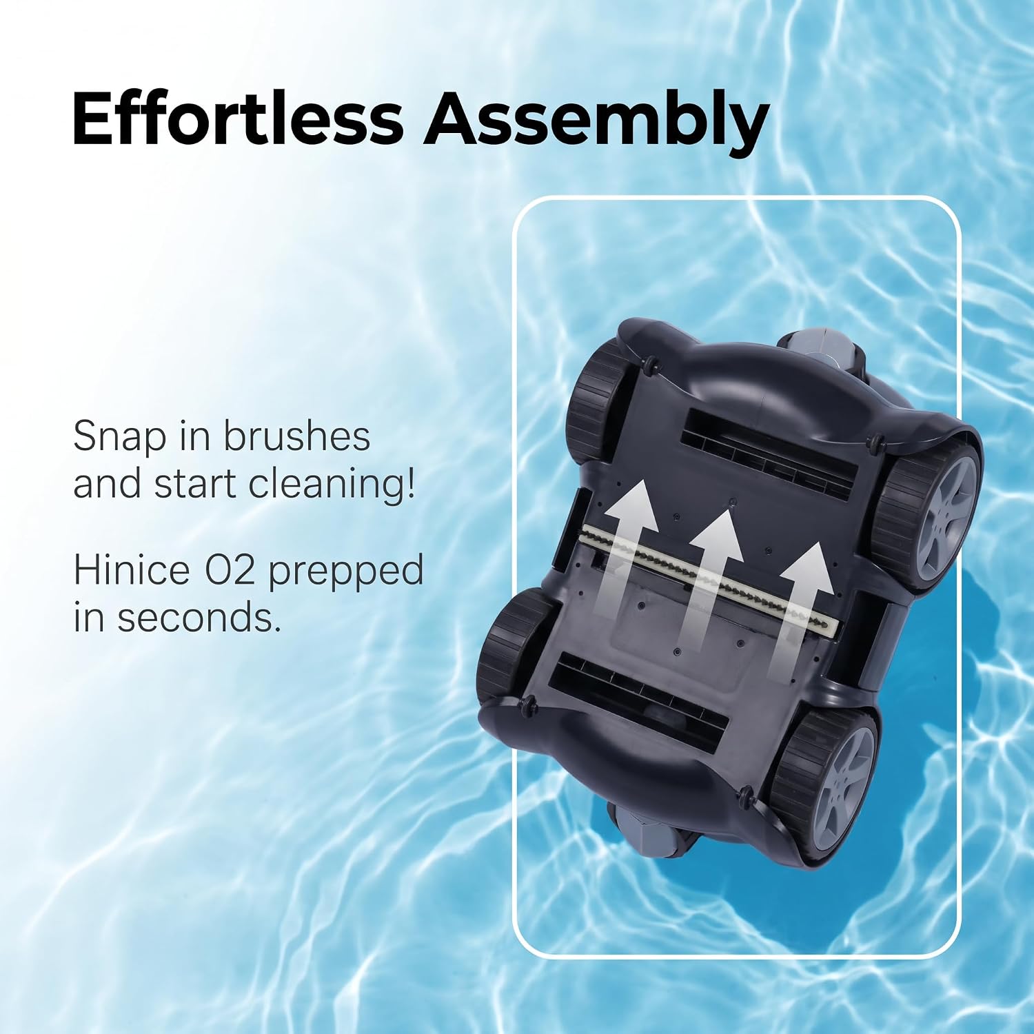 Cordless Robotic Pool Cleaner,Automatic Pool Vacuum Robot for In-Ground/Above Ground Pools,150 Min Runtime, IPX8 Waterproof, 2200 Sq Ft Coverage (Dark Grey)
