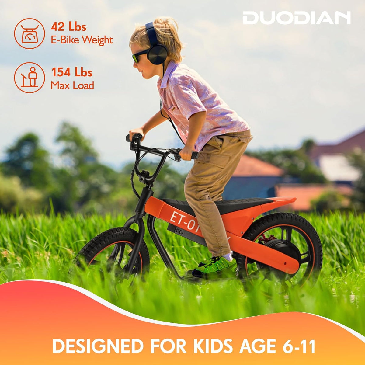 Electric Bike for Kids, 350W Motor, 36V 5.2/7.8Ah E-Bikes