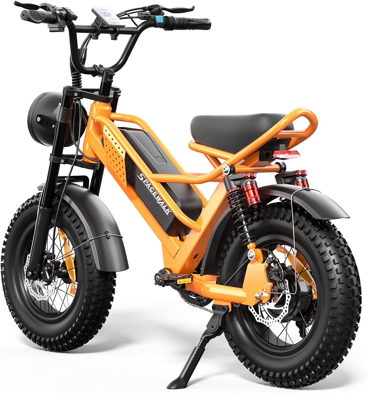 Spacewalk Electric Bike for Teens/Adults,16"x4" Inch Ebike,1800W Peak Motor