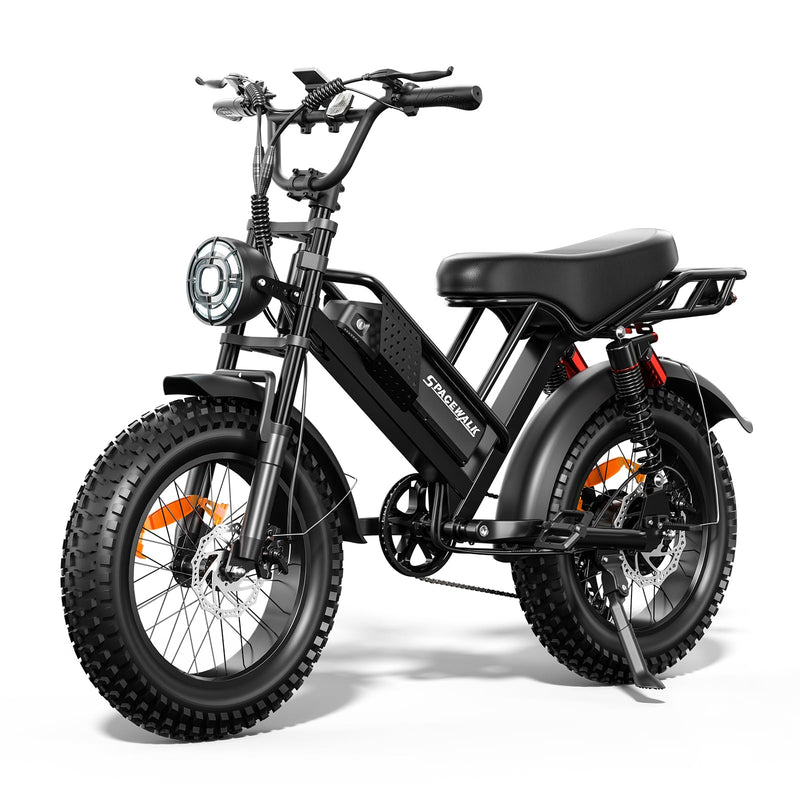 Spacewalk Electric Bike for Teens/Adults,16"x4" Inch Ebike,1800W Peak Motor