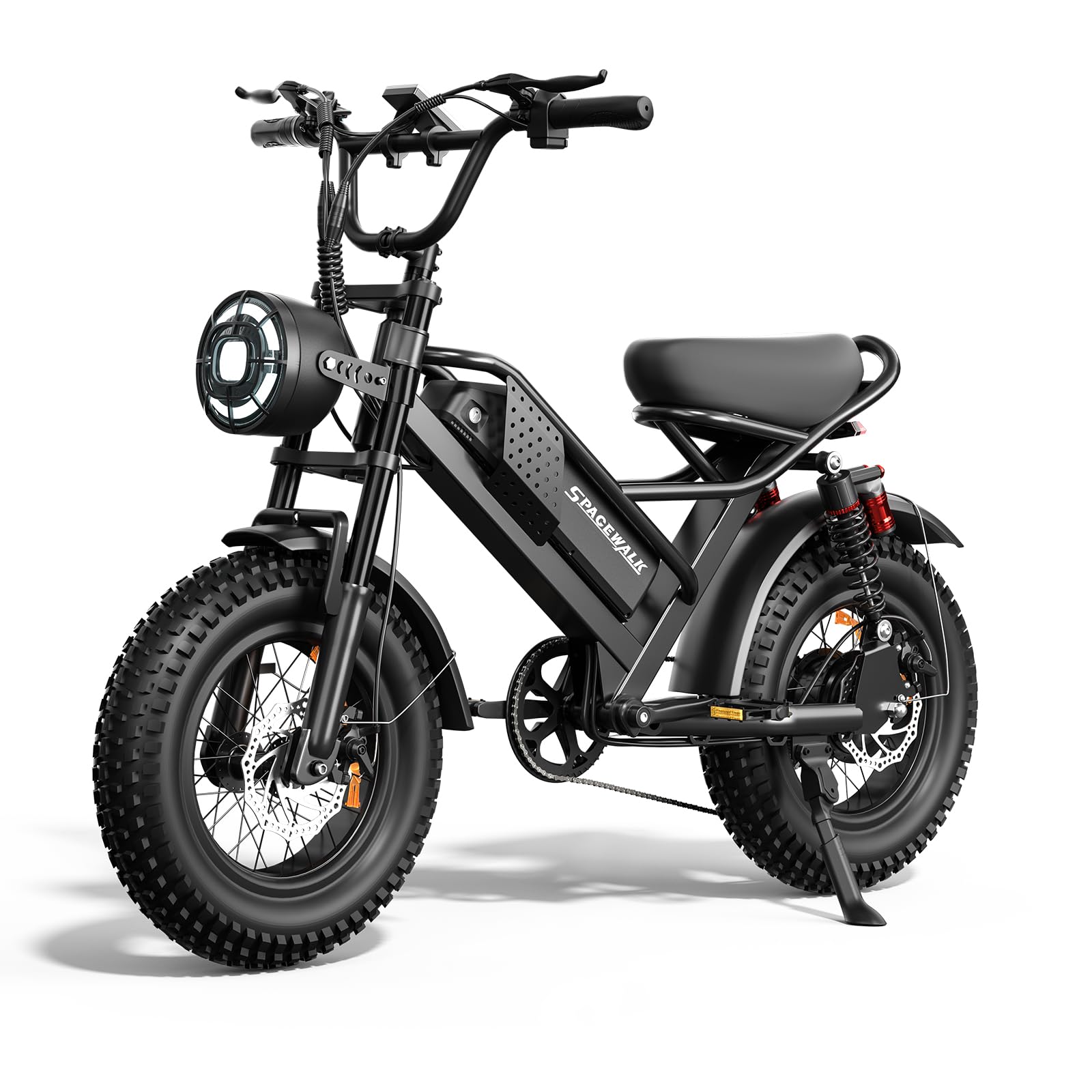 Spacewalk Electric Bike for Teens/Adults,16"x4" Inch Ebike,1800W Peak Motor