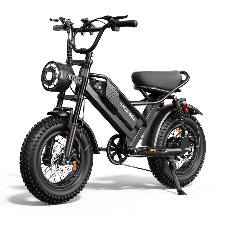 Spacewalk Electric Bike for Teens/Adults,16"x4" Inch Ebike,1800W Peak Motor