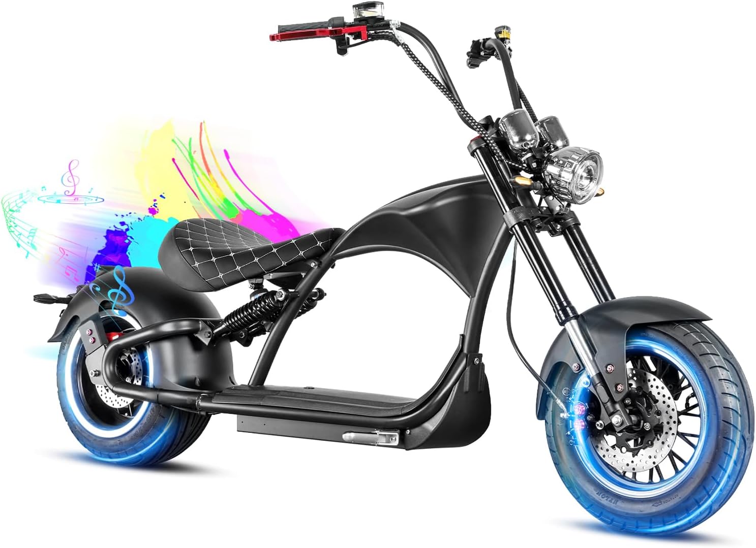 eAhora M1P Series 4000/3000W Electric Motorcycle for Adults, 55MPH Max Speed 60V 40Ah Battery with Fast Charger, 50+Mile Long Range,Full Suspension & Disc Brakes, Street Legal City Scooter Moped