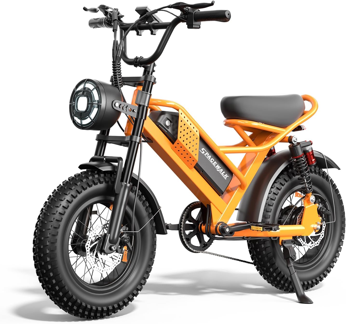 Spacewalk Electric Bike for Teens/Adults,16"x4" Inch Ebike,1800W Peak Motor