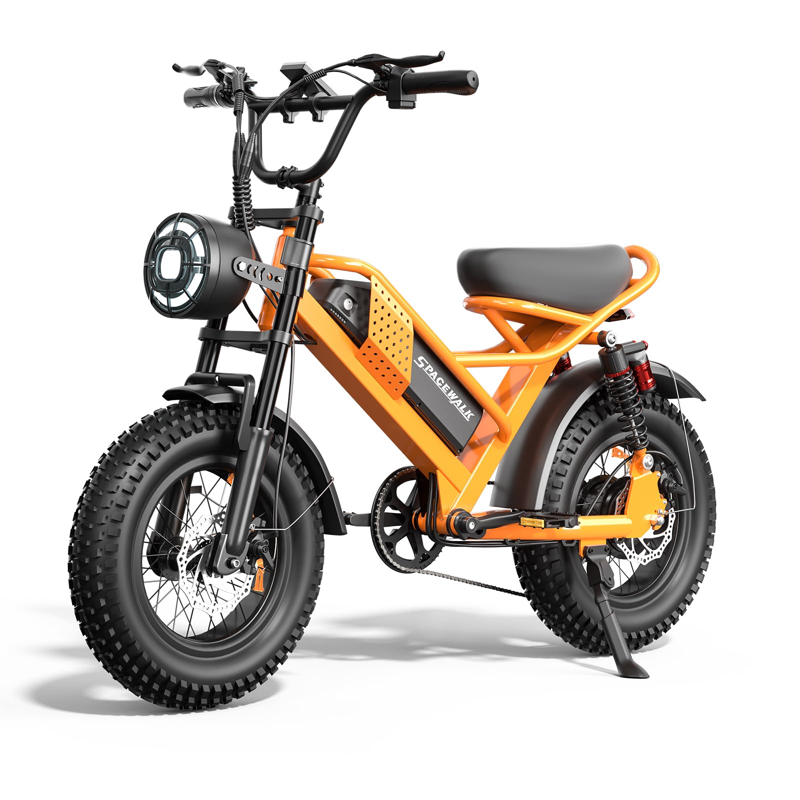 Spacewalk Electric Bike for Teens/Adults,16"x4" Inch Ebike,1800W Peak Motor