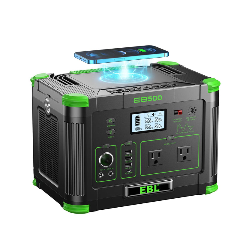 EBL 2400W Portable Power Station LiFePO4 Battery for Home Use | 1843.2Wh Solar Generator,Home Battery Backup,12 Outlets(2400W AC Outlets), USB-C PD 100W,2Hrs Quick Charge