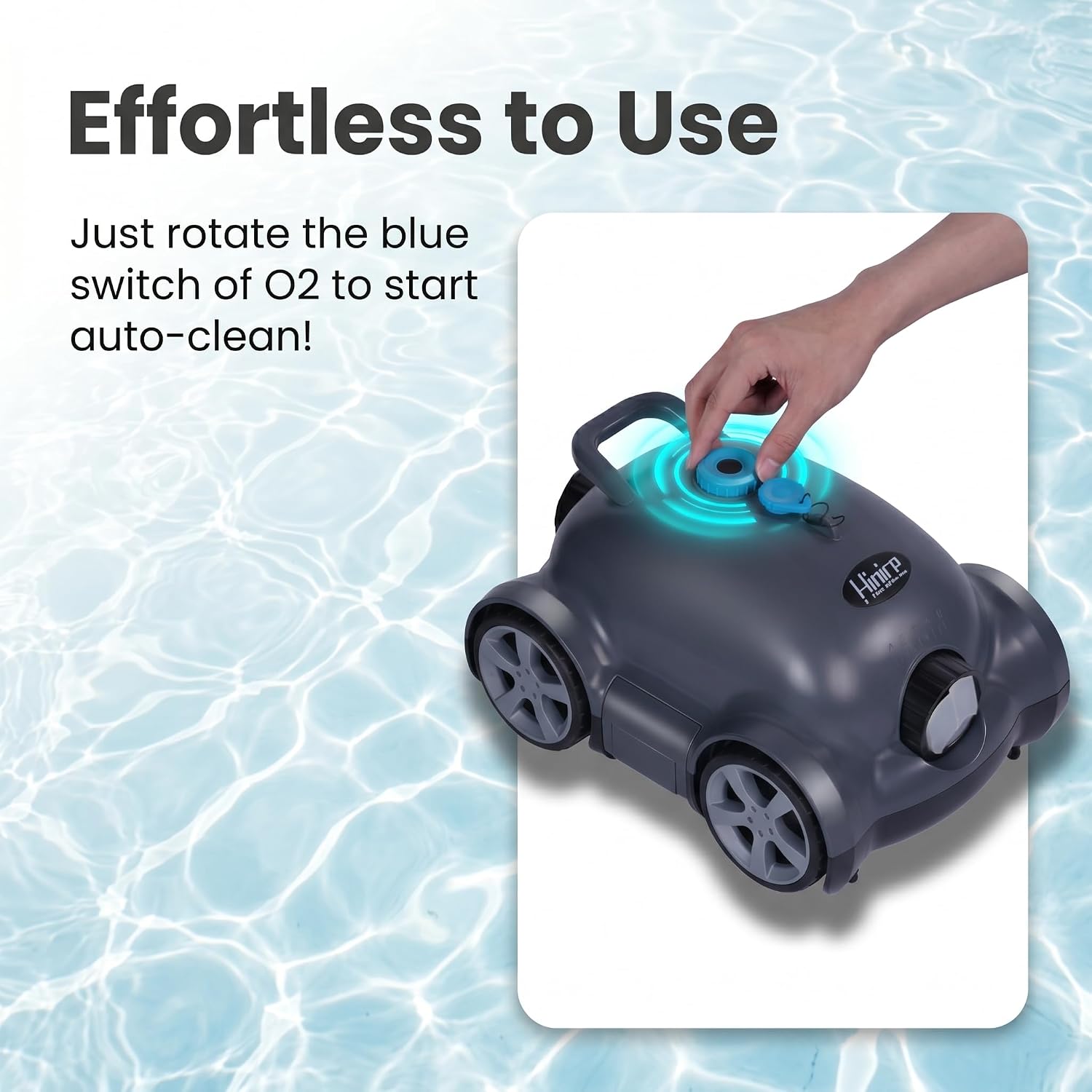 Cordless Robotic Pool Cleaner,Automatic Pool Vacuum Robot for In-Ground/Above Ground Pools,150 Min Runtime, IPX8 Waterproof, 2200 Sq Ft Coverage (Dark Grey)