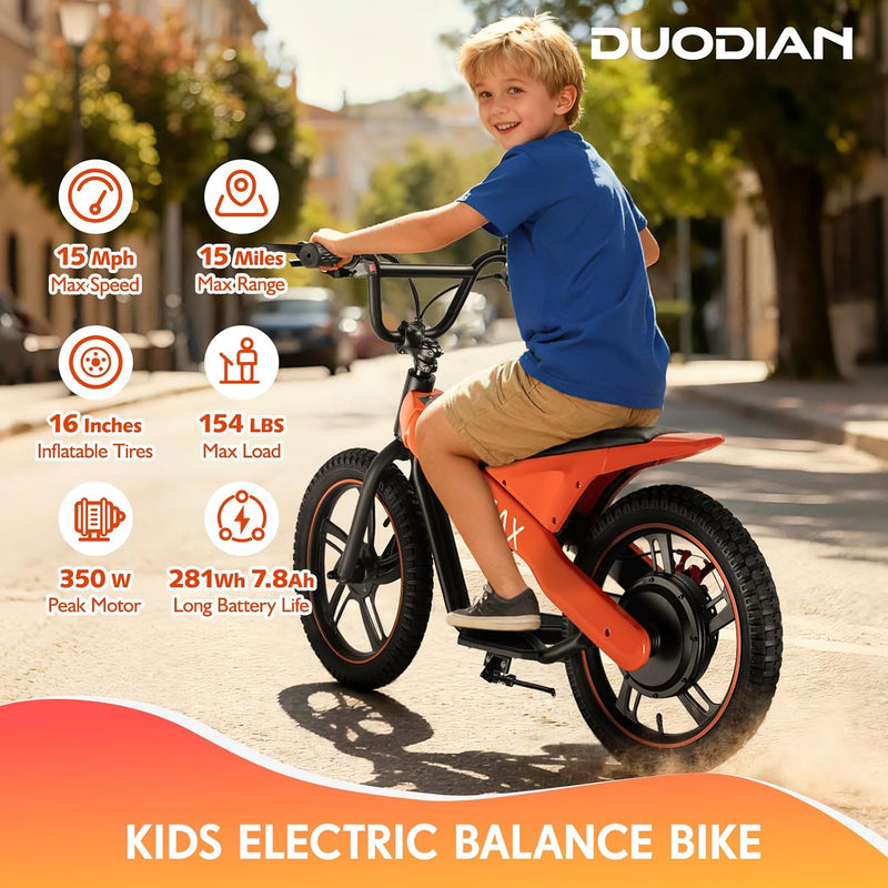 Electric Bike for Kids, 350W Motor, 36V 5.2/7.8Ah E-Bikes