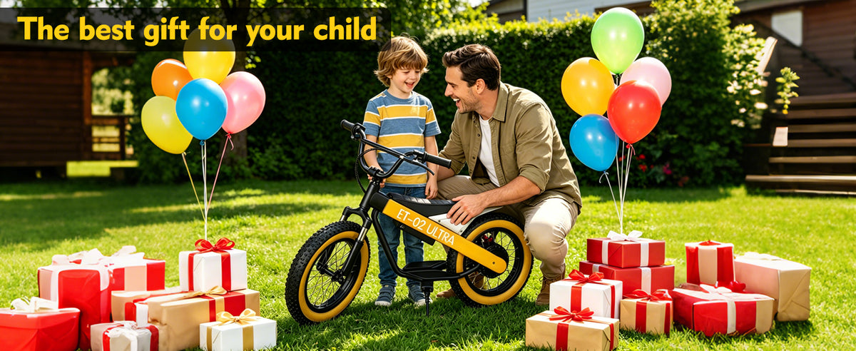 Electric Balance Bike, 750W Motor, 18Miles Long Range & 19Mph, 16" Fat Tire Electric Dirt Bike for Ages 6-11, Front Suspension, Dual Brake Off-Road Electric Motorcycle for Boys Girls (Yellow)