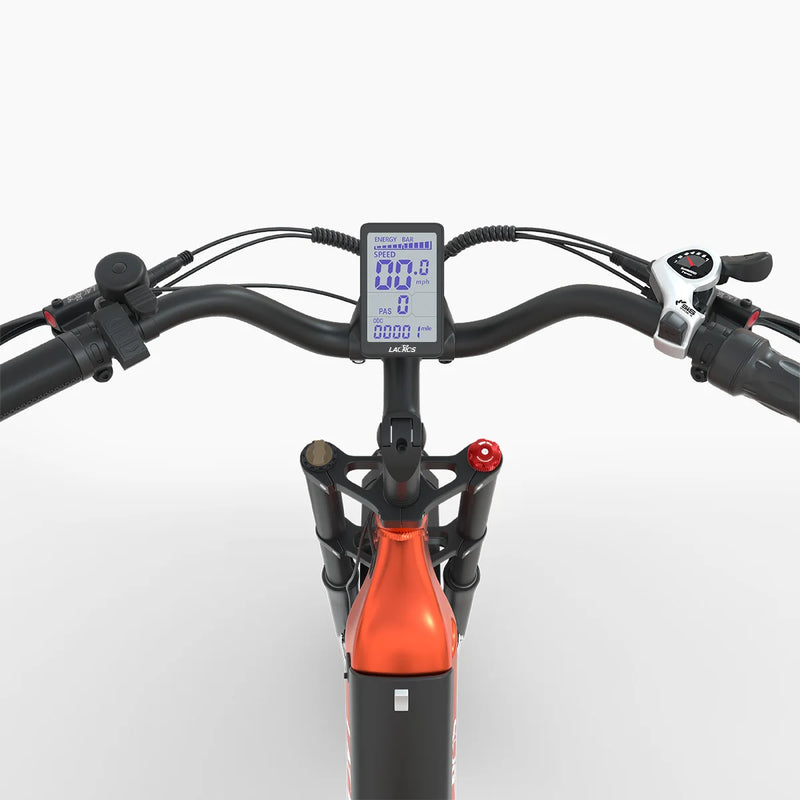 ### Cyclone Step thru electric bike orange