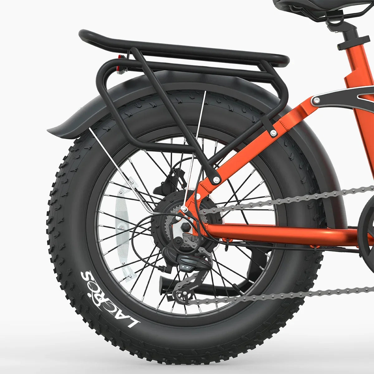 ### Cyclone Step thru electric bike orange