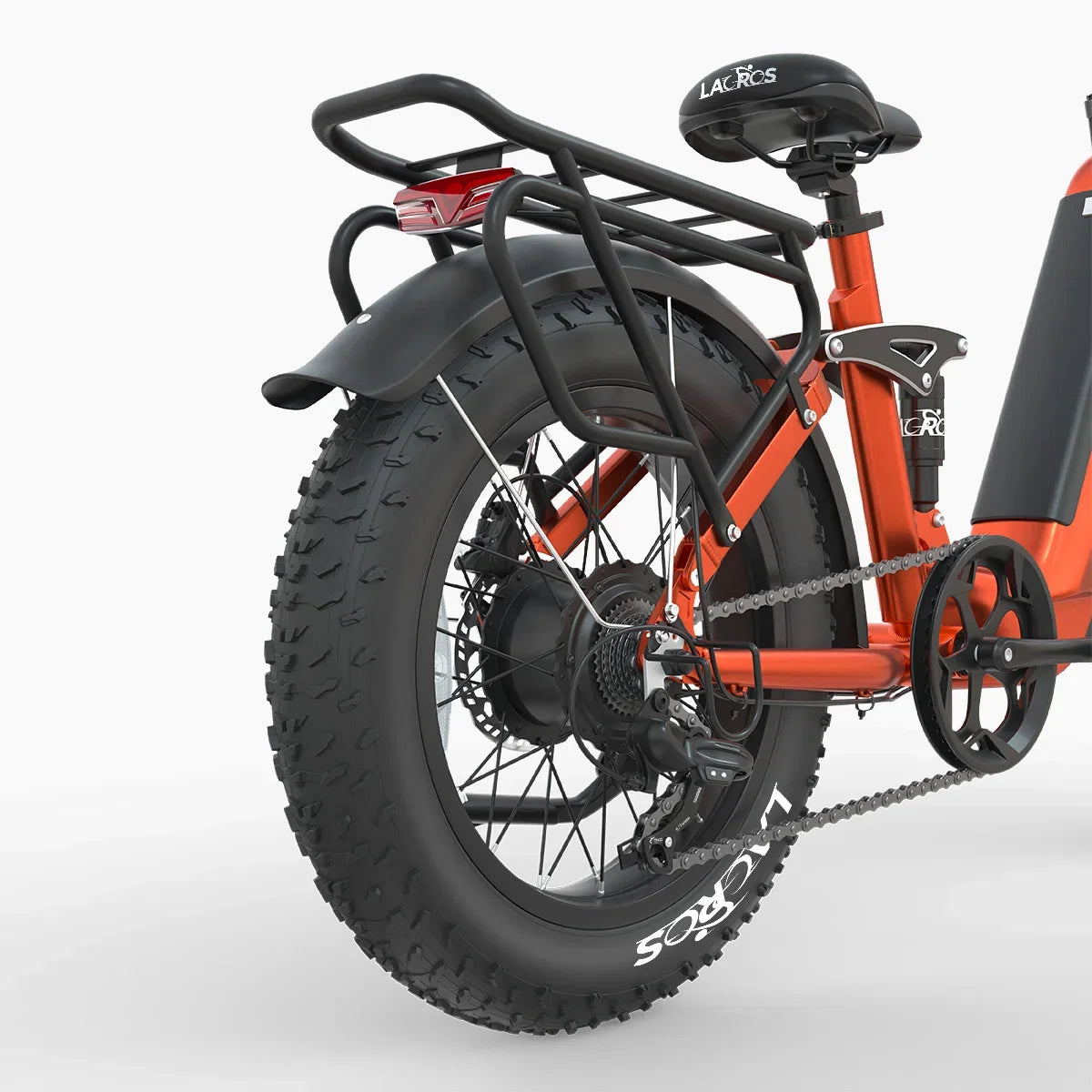 ### Cyclone Step thru electric bike orange