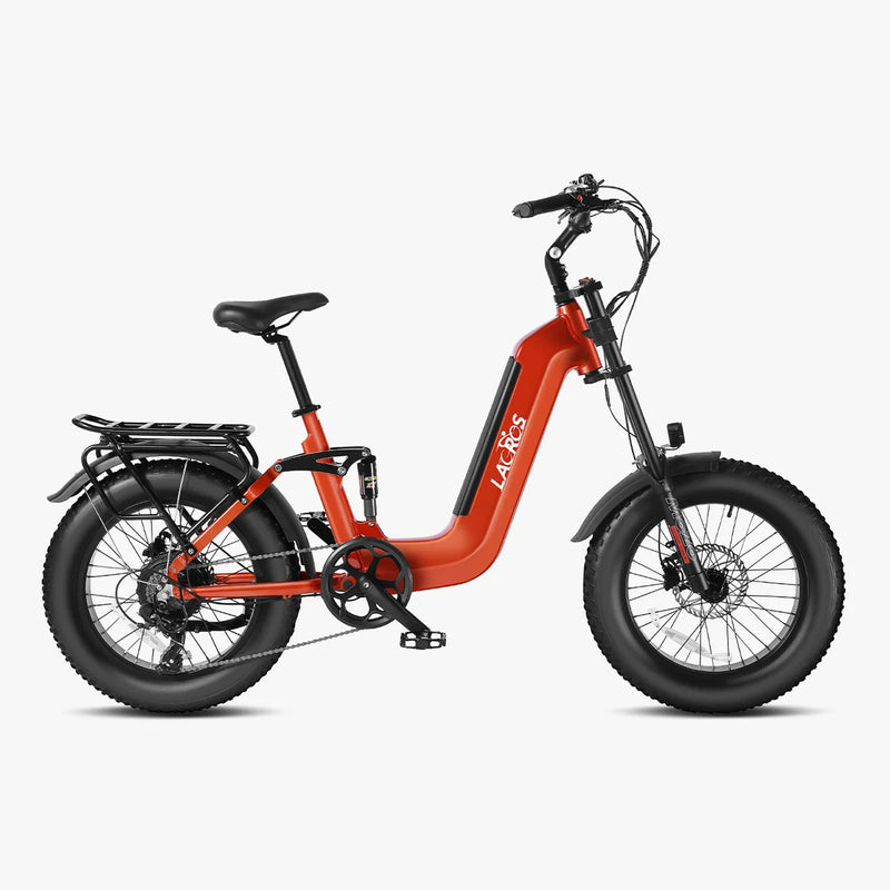 ### Cyclone Step thru electric bike orange