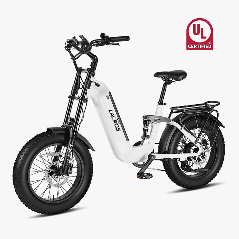 ### Cyclone Step thru electric bike white