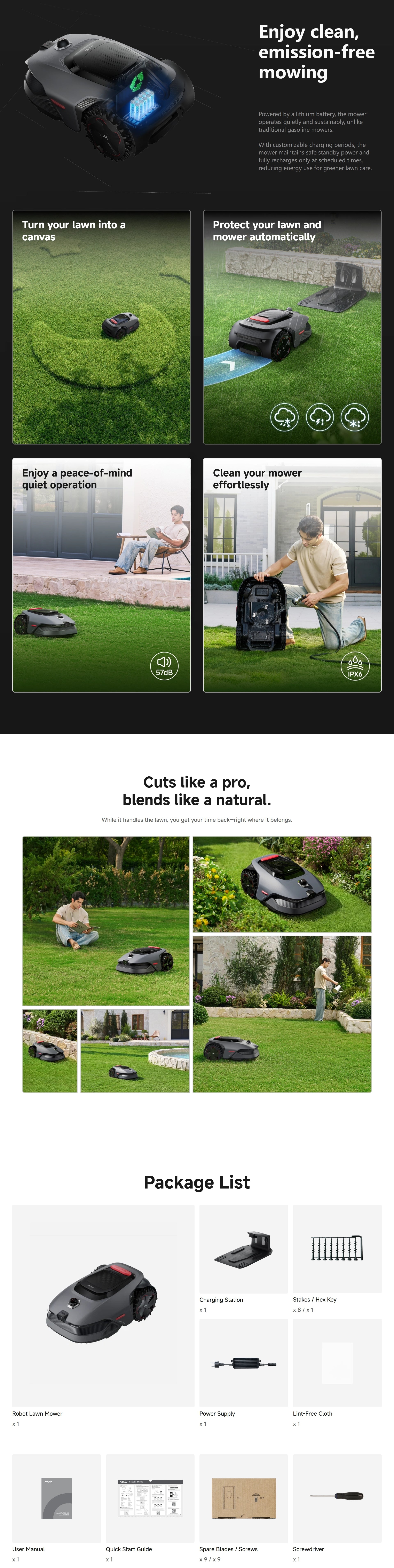 MOVA Lidax Pro 800 Robotic Lawn Mower | 0.2 Acre