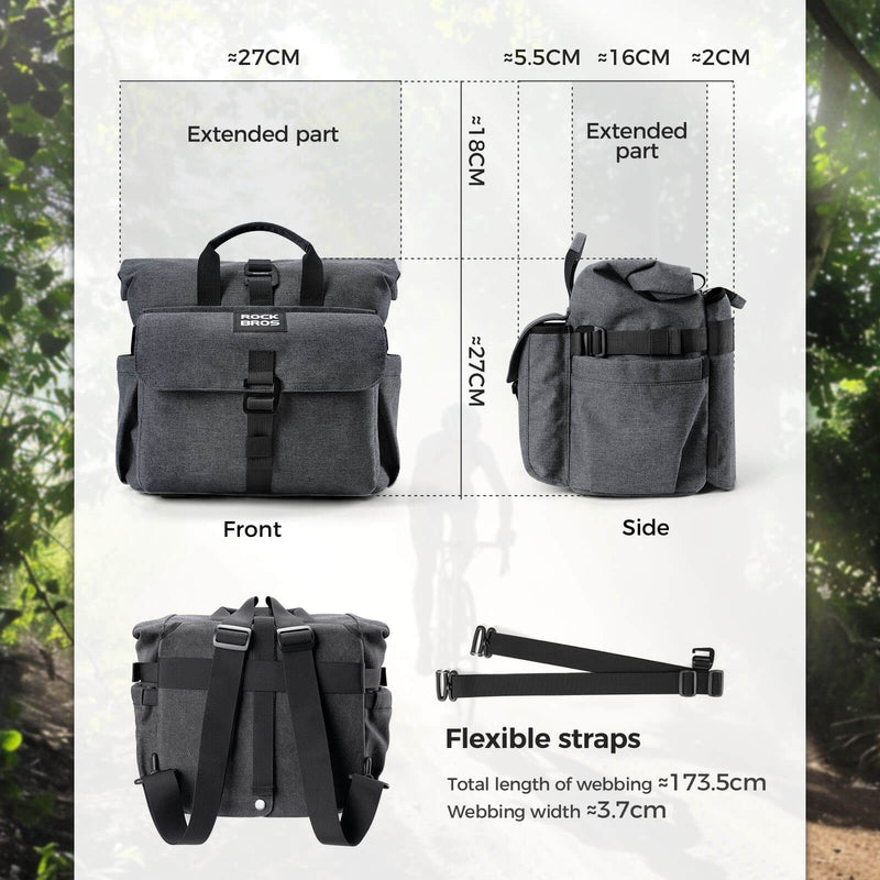 Folding Bike Handlebar Bag - 11.5L-7