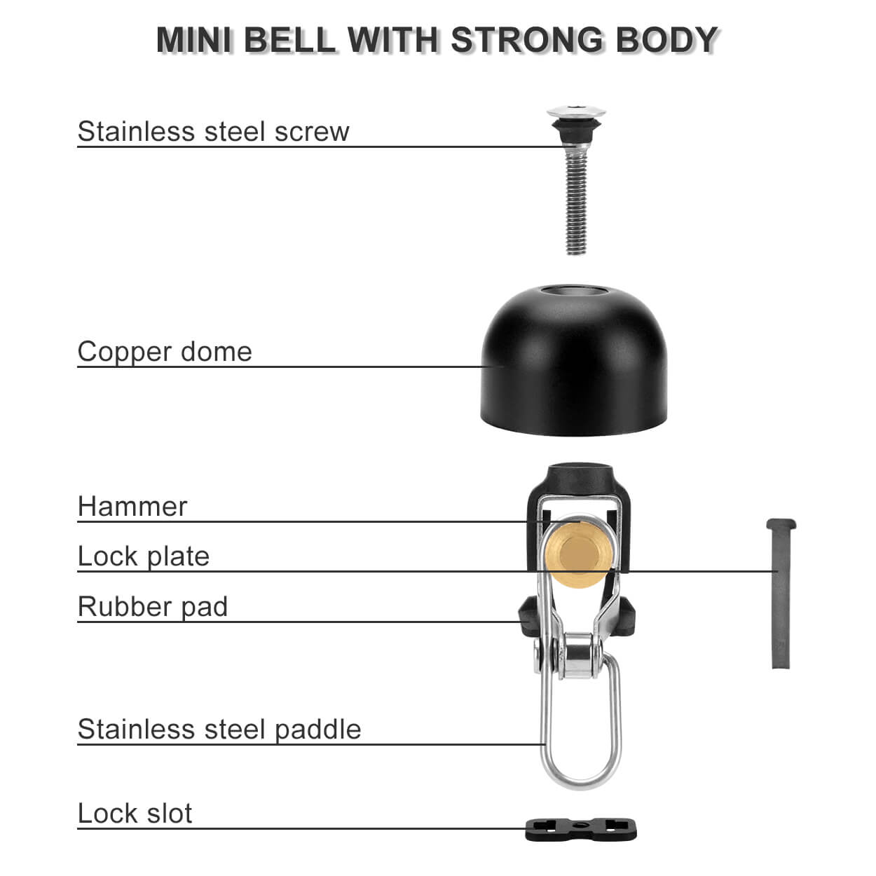 Classic Bike Bell Loud Bicycle Bell-6