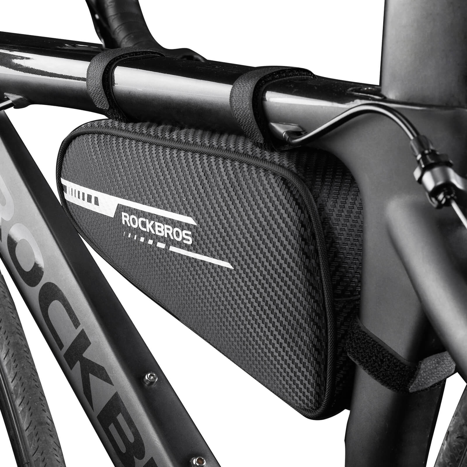 ROCKBROS Top Tube Bike Frame Bag Triangle Storage Pouch-1