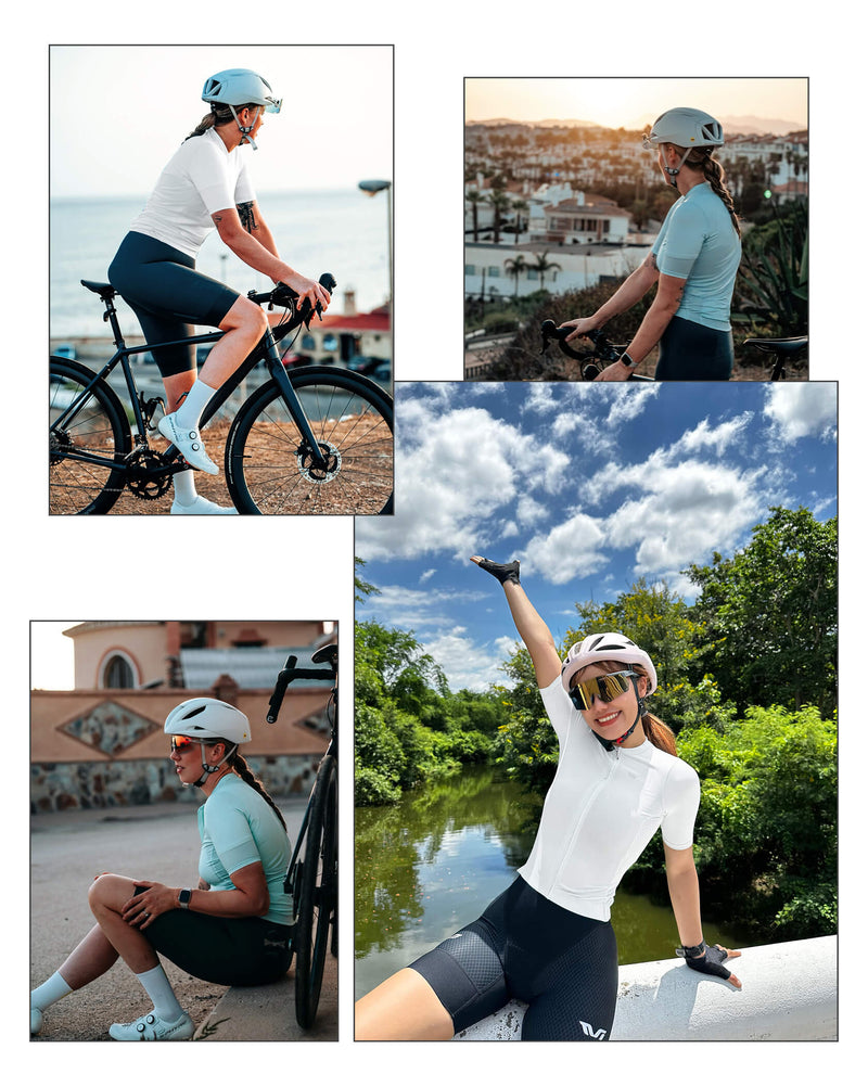 Women's TVI Solid Color Short-Sleeve Cycling Jersey-16