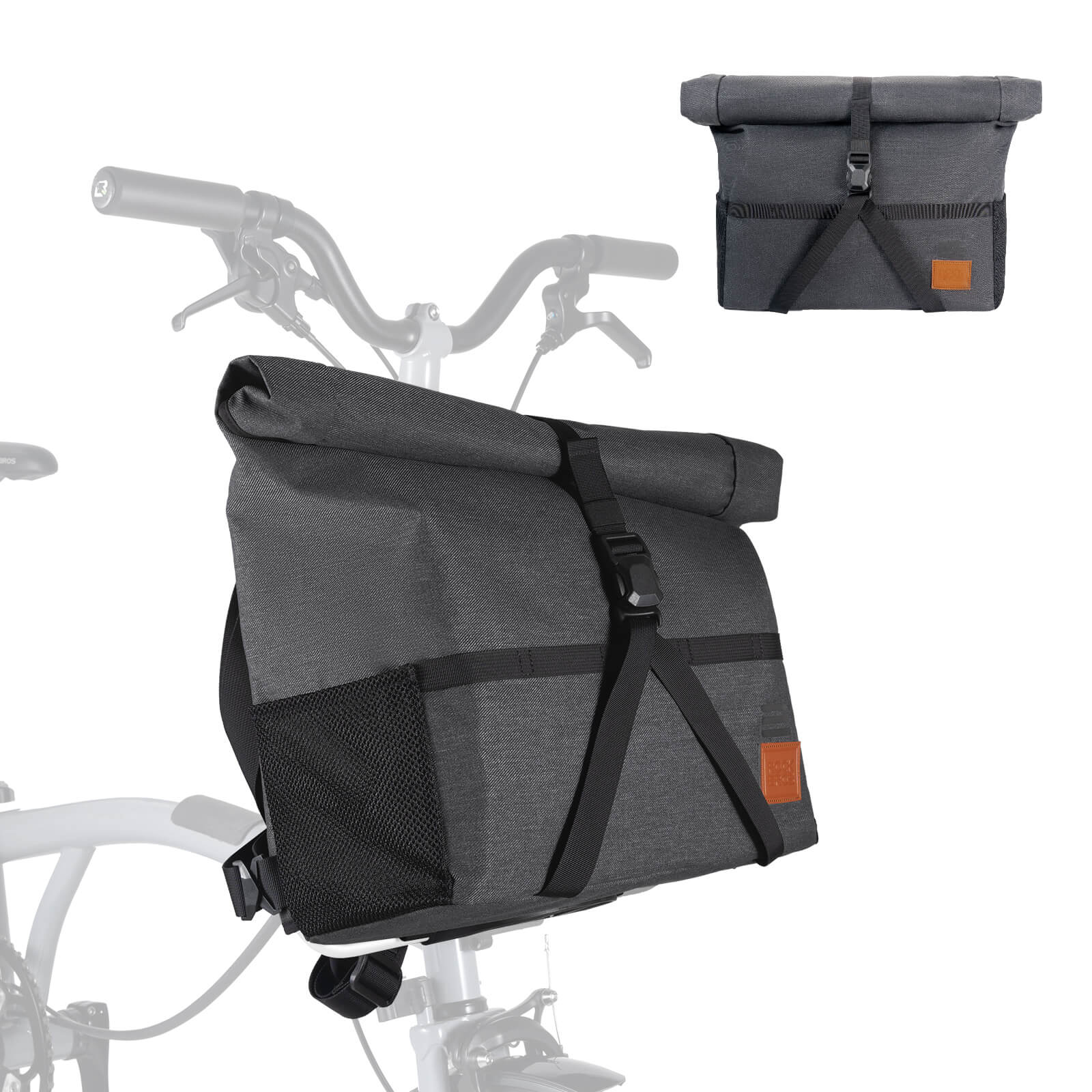 Folding Bike Handlebar Bag & Shoulder Bag  - 8L-4