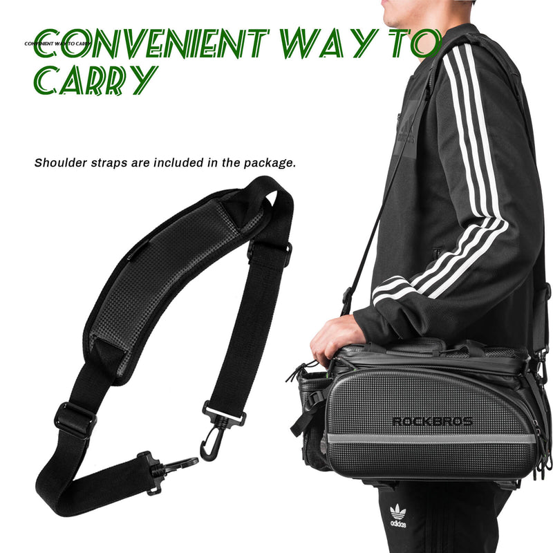 ROCKBROS Bike Rear Rack Bag Waterproof Multifunctional Bike Trunk Bag-4