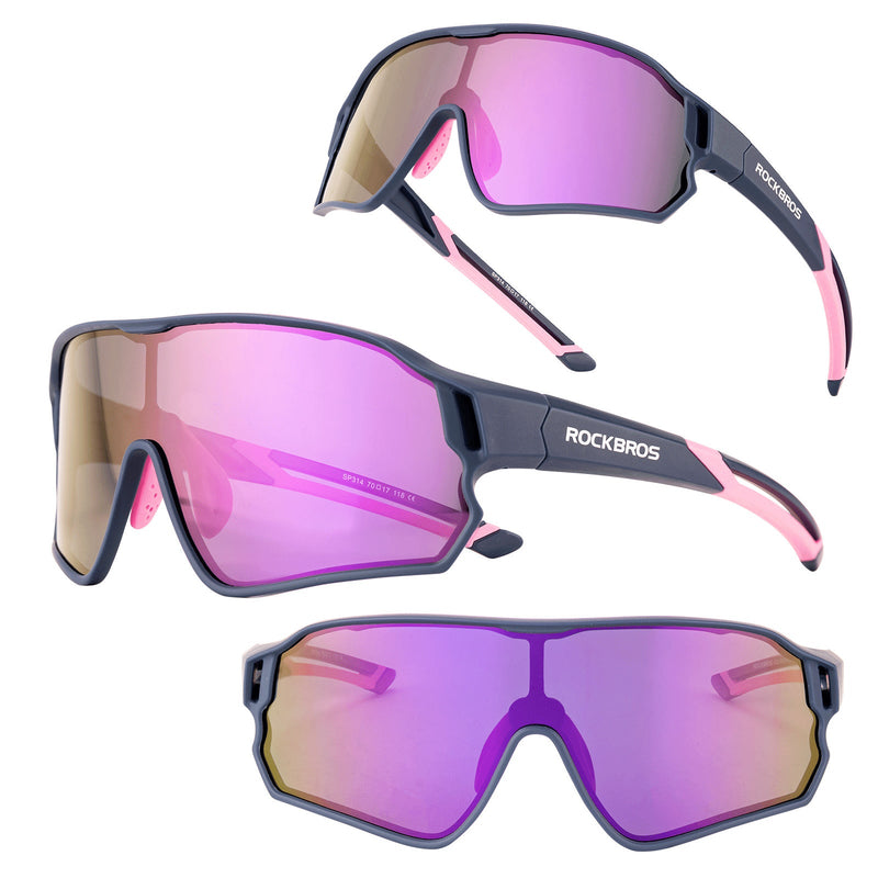 ROCKBROS Kids Polarized Cycling Sunglasses UV400 Bike Glasses-12