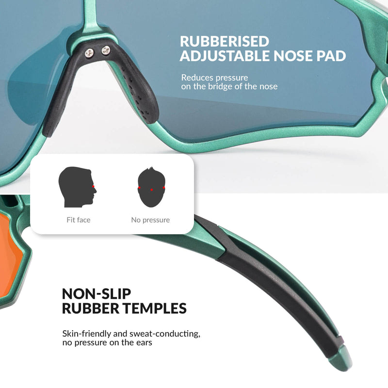 ROCKBROS Kids Polarized Cycling Sunglasses UV400 Bike Glasses-24