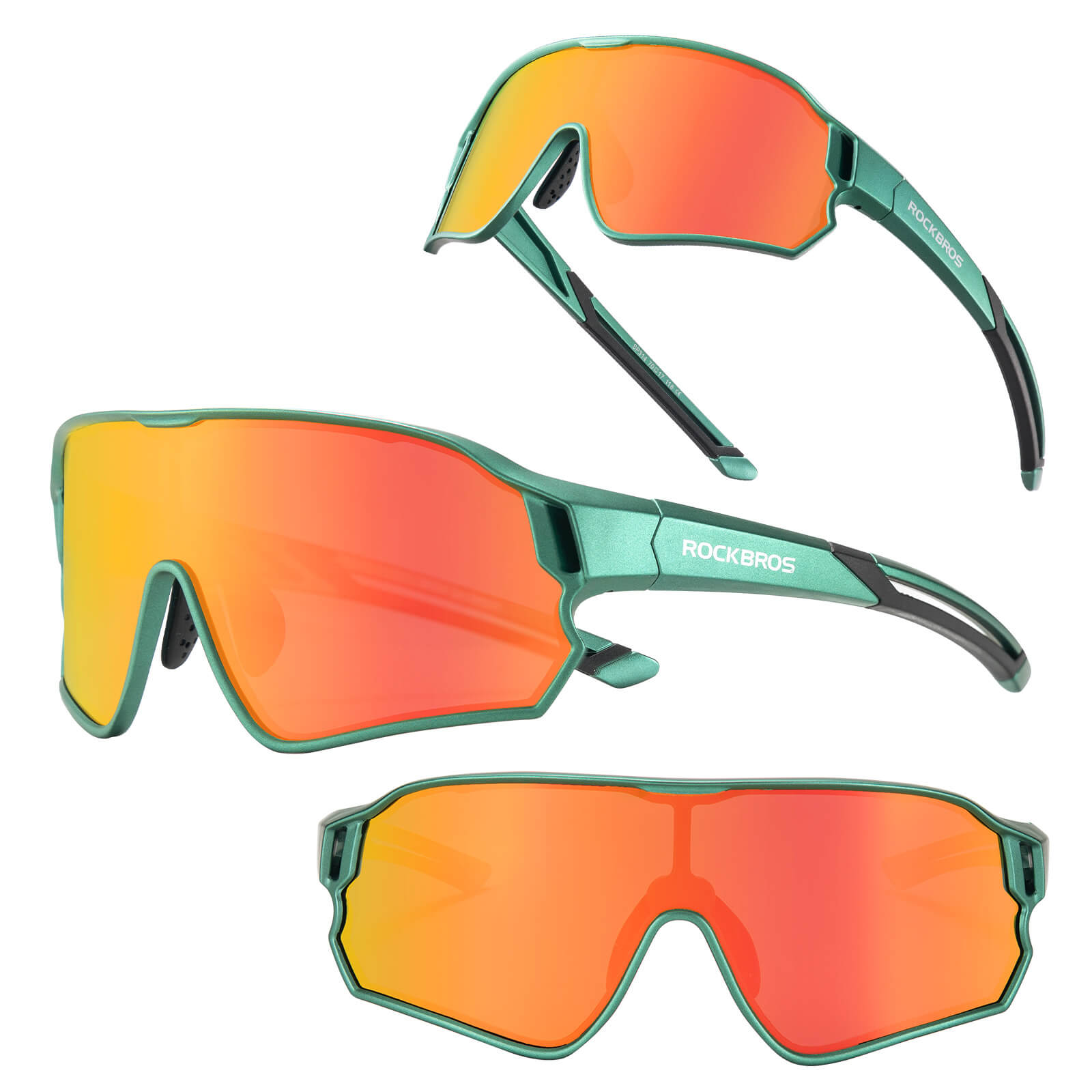 ROCKBROS Kids Polarized Cycling Sunglasses UV400 Bike Glasses-7