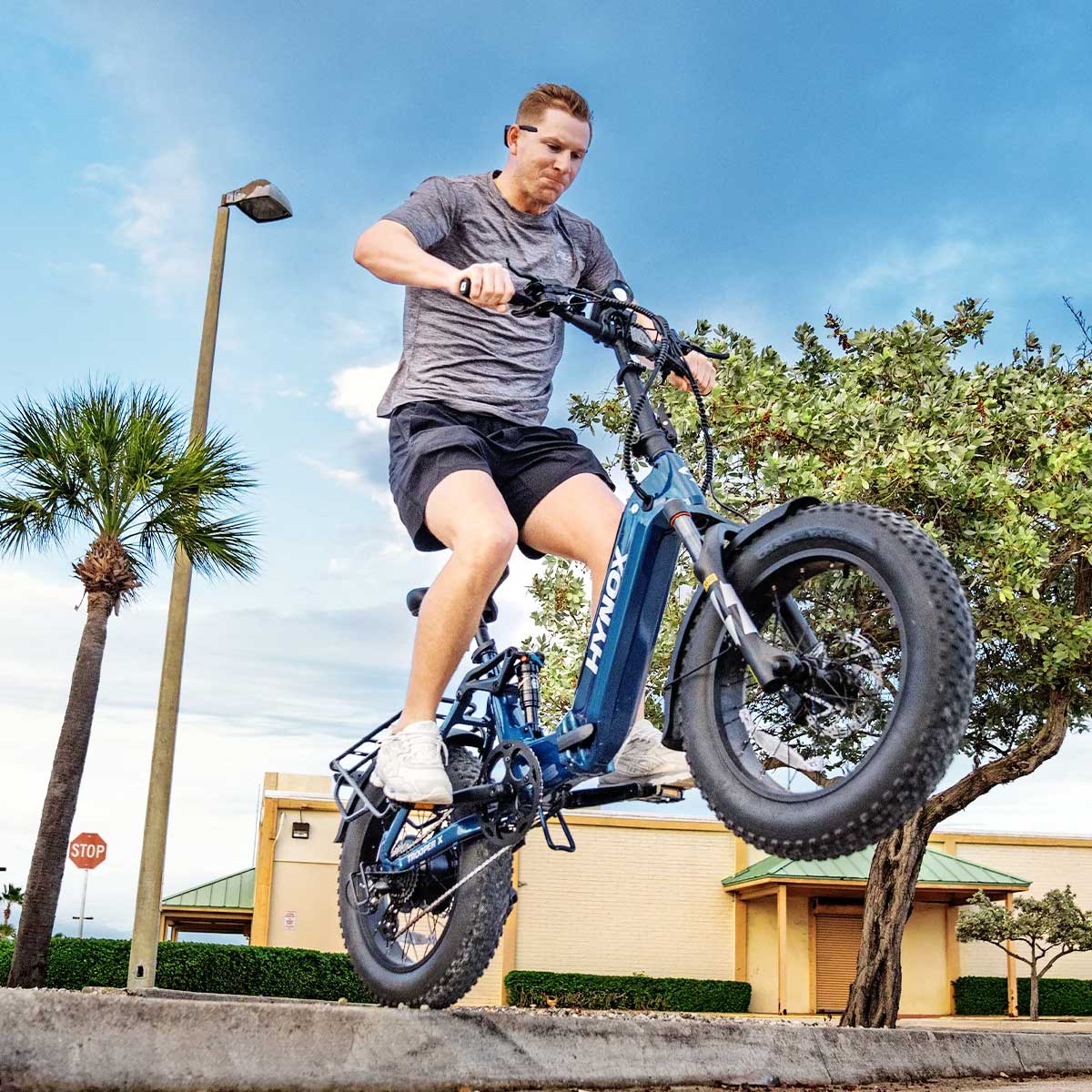 Hynox Trooper X 20” Fat Tire Folding Electric Bike-8