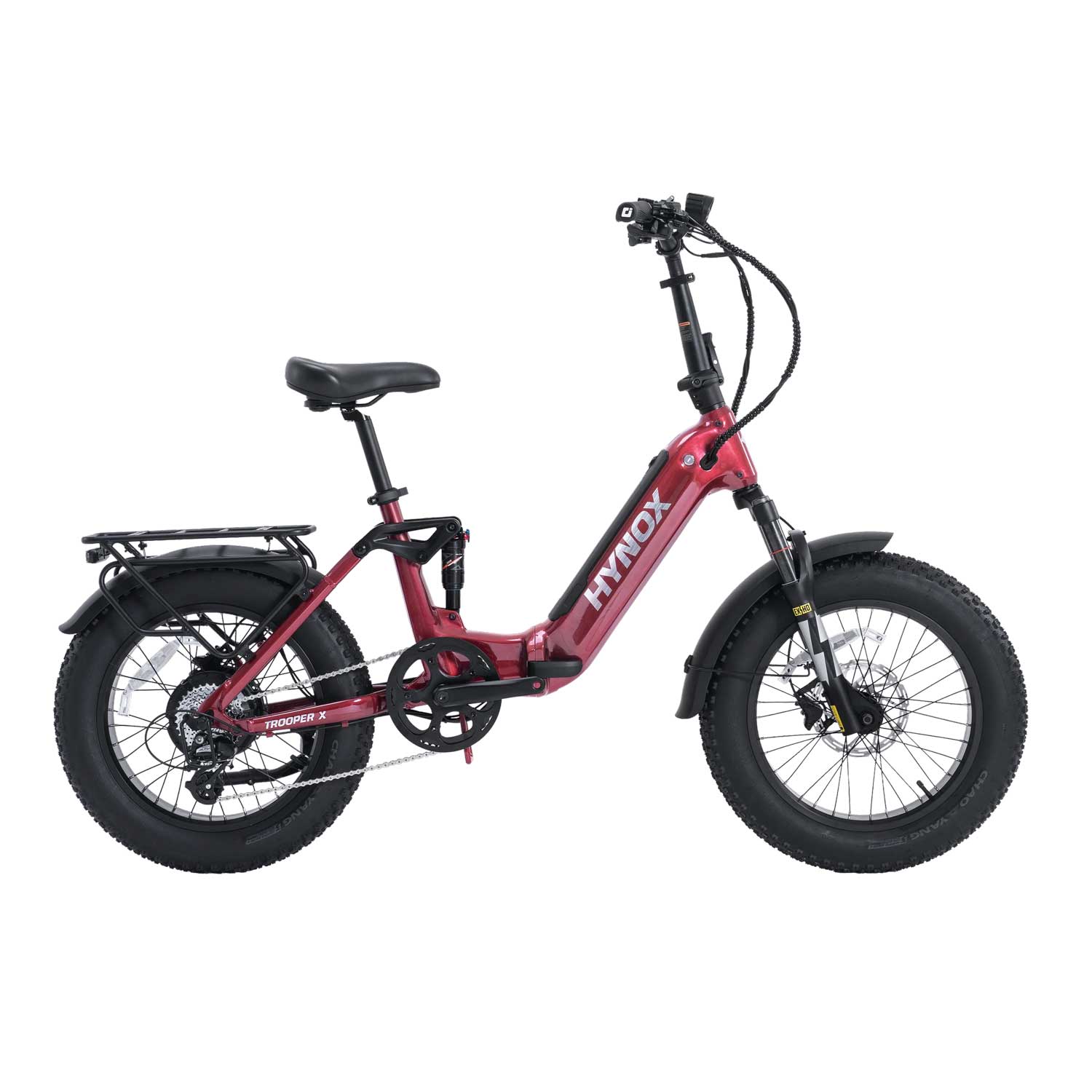 Hynox Trooper X 20” Fat Tire Folding Electric Bike-3