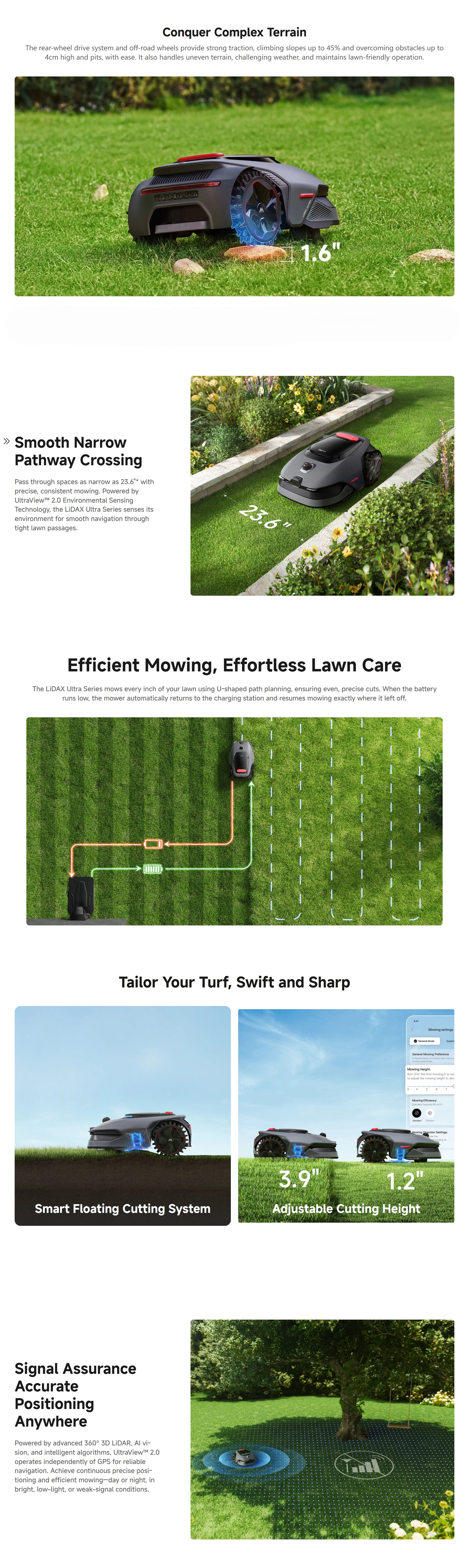 MOVA LIDAX Ultra 1000 Lawn Mower | 0.25 acre