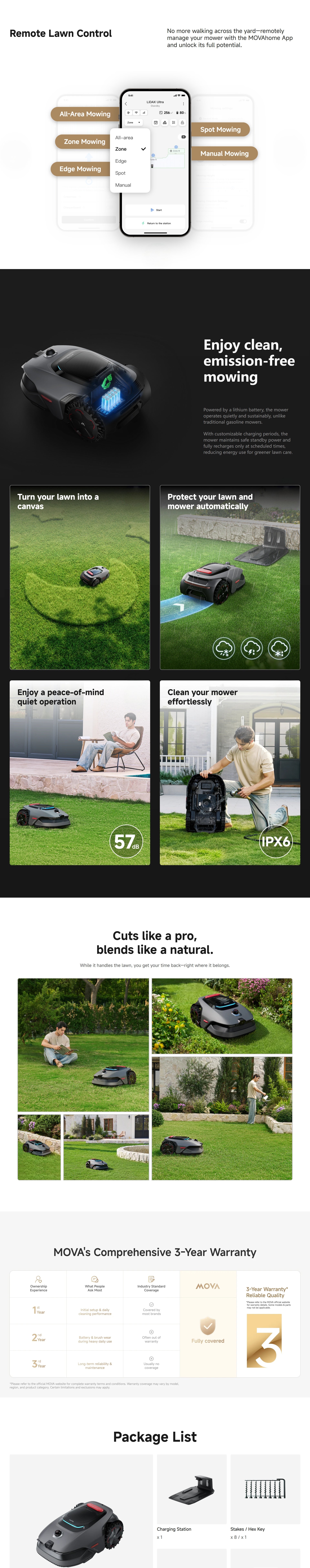 MOVA LIDAX Ultra 1000 Lawn Mower | 0.25 acre