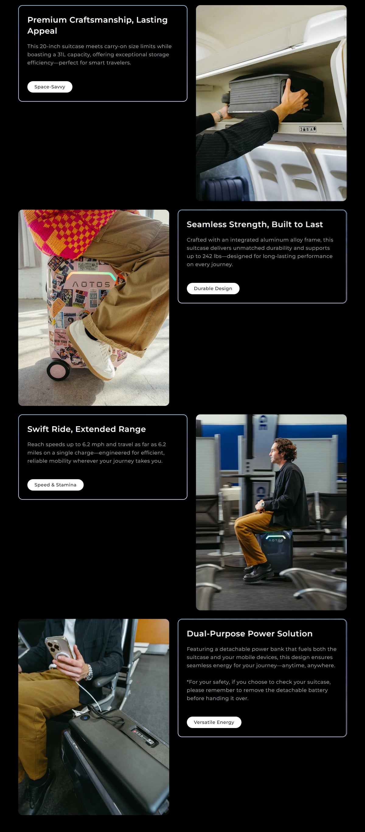 Aotos L2 SmartRideable Suitcase