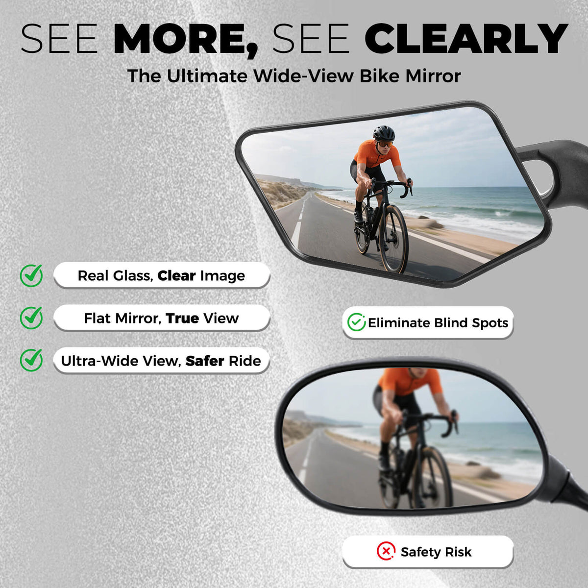 Bike Bar End Mirror - ridemart