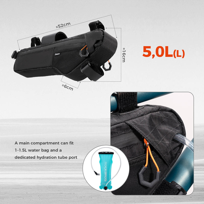 Bike Down Tube Bag 3.5L/4.2L/5L-6