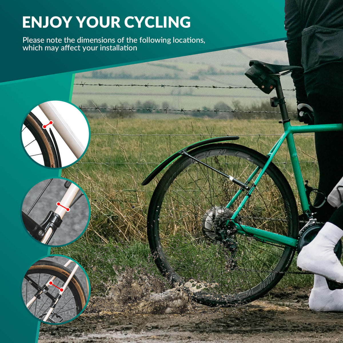 Bike Fenders for 700C Road Bikes – Quick-Release Mud Guards - ridemart