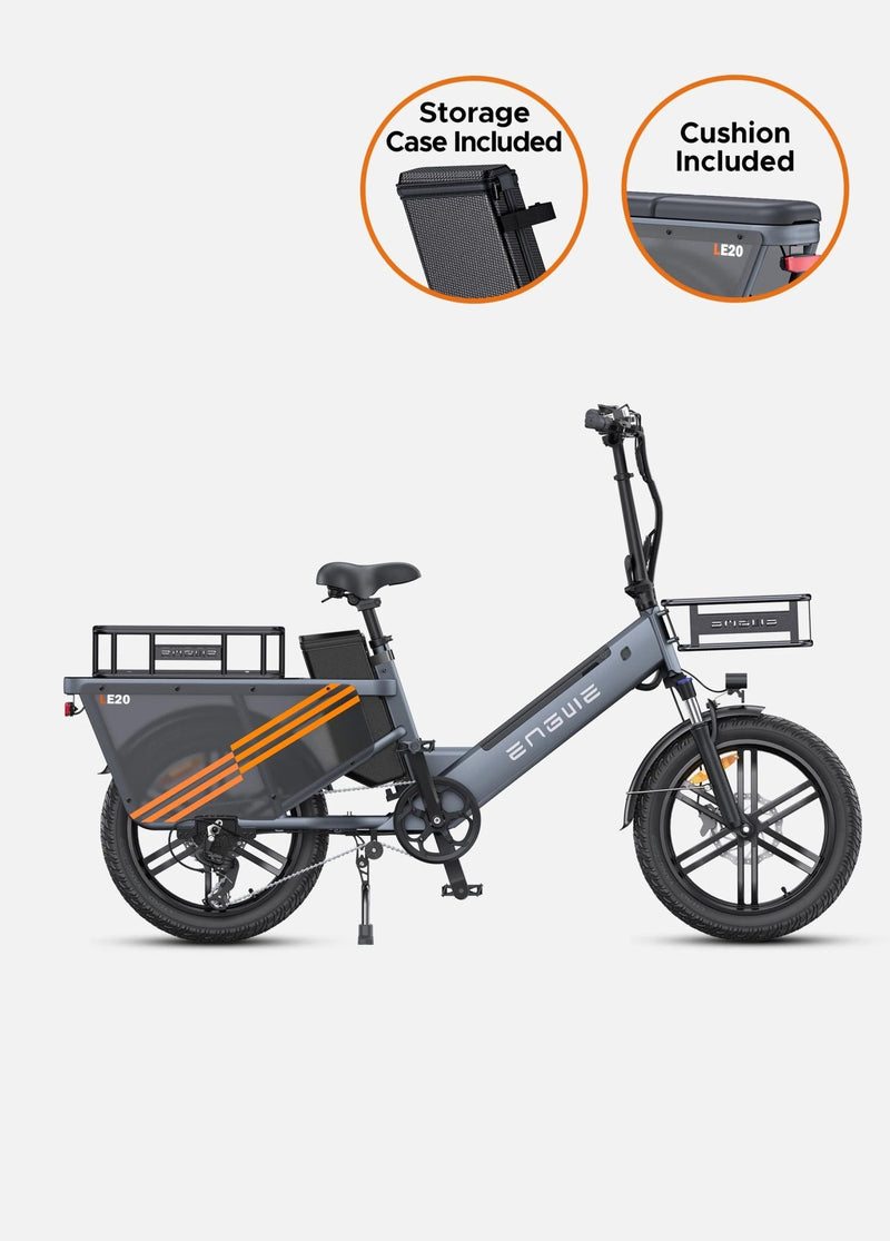 ENGWE LE20 1300W Peak Torque sensor Step-Thru Cargo Ebike - ridemart