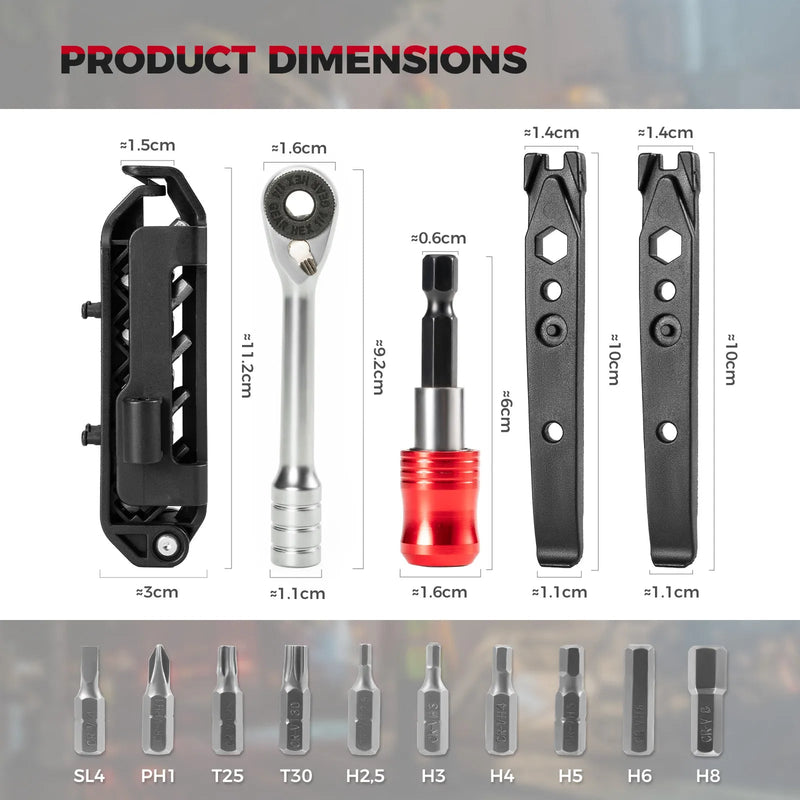 Foldable Ratchet Multi-Tool - ridemart