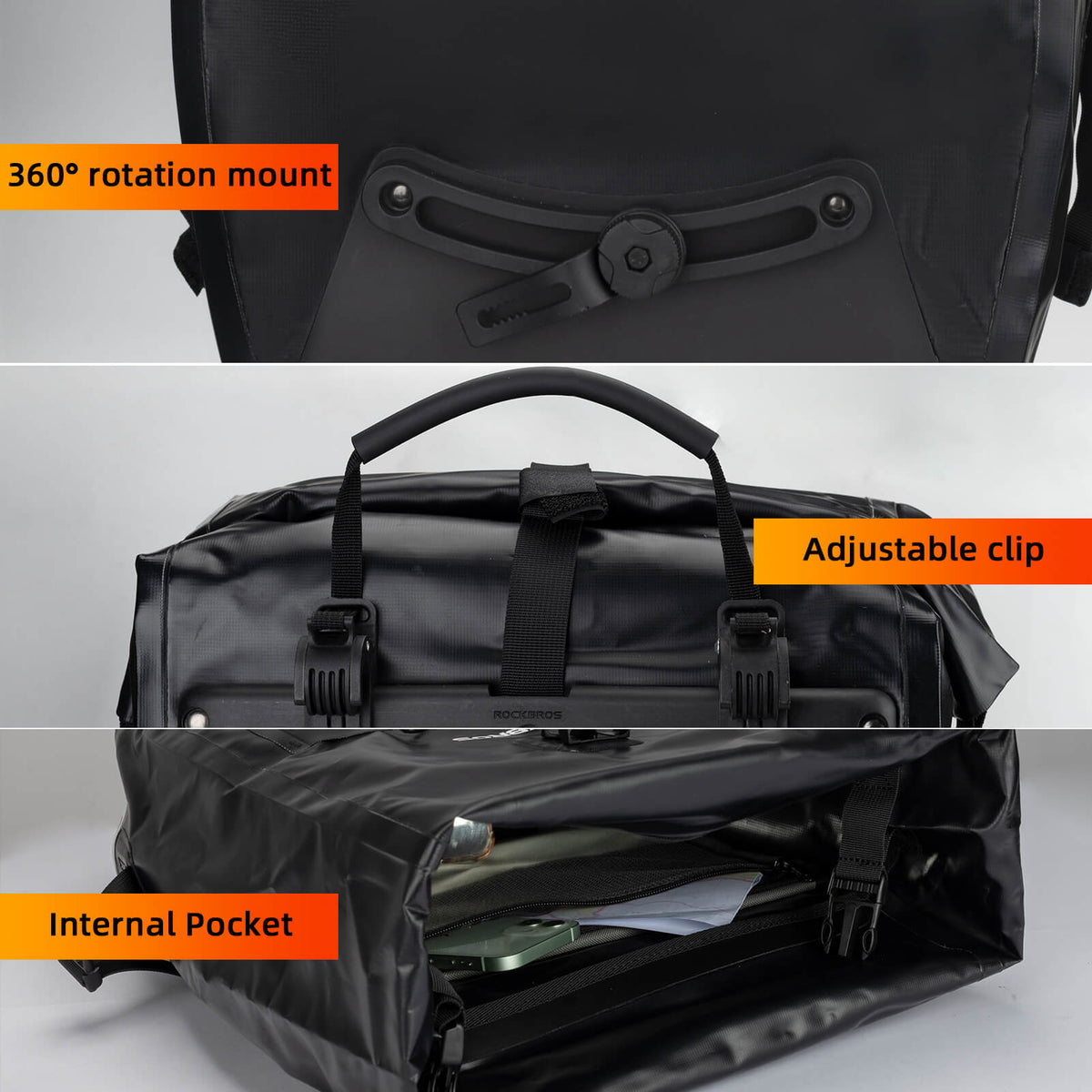 Fully Waterproof Bike Pannier Large Capacity - ridemart