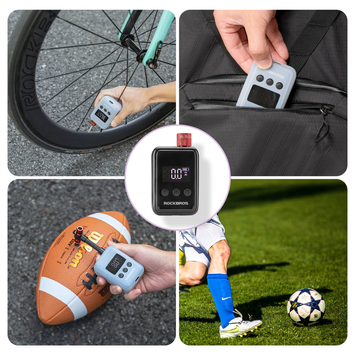 HW140 Mini Electric Bike Pump - ridemart
